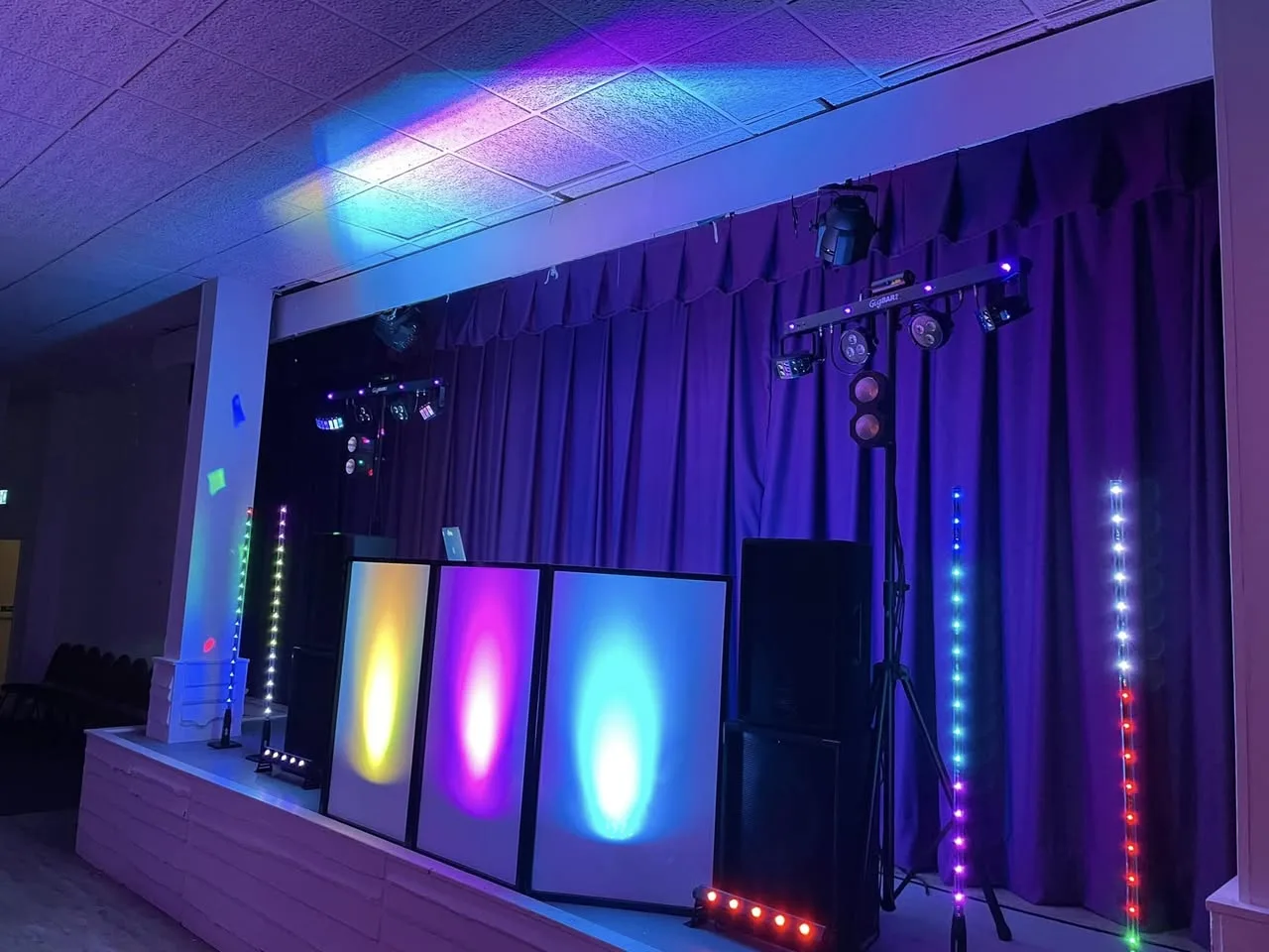 Professional Celebrations mobile disco setup